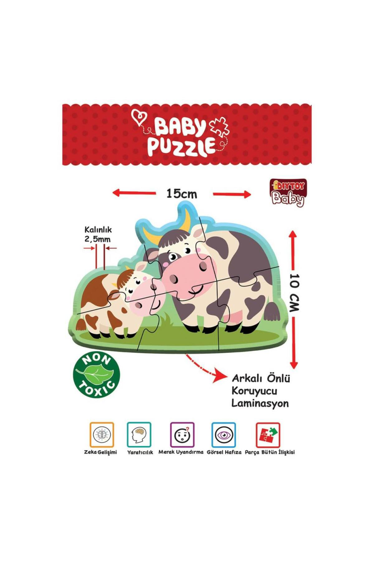 Nessiworld 1734 Dıytoy, Baby Puzzle - İlk Çiftlik Puzzle