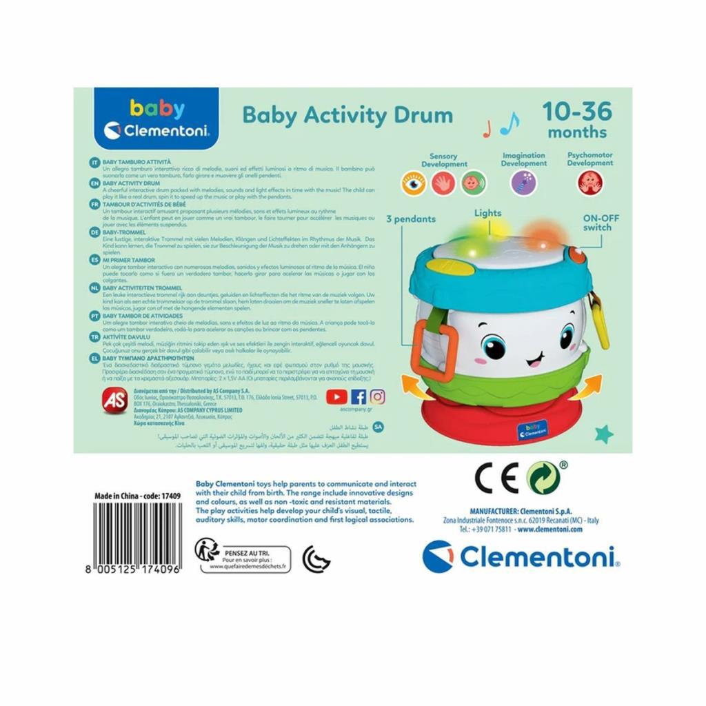 17409 Baby Clementoni - Aktiviteli Bebek Davulu 17409 Baby Clementoni - Aktiviteli Bebek Davulu