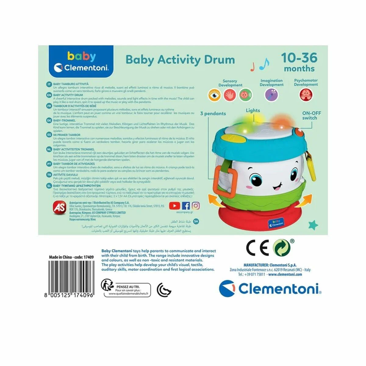17409 Baby Clementoni - Aktiviteli Bebek Dulu 17409 Baby Clementoni - Aktiviteli Bebek Dulu
