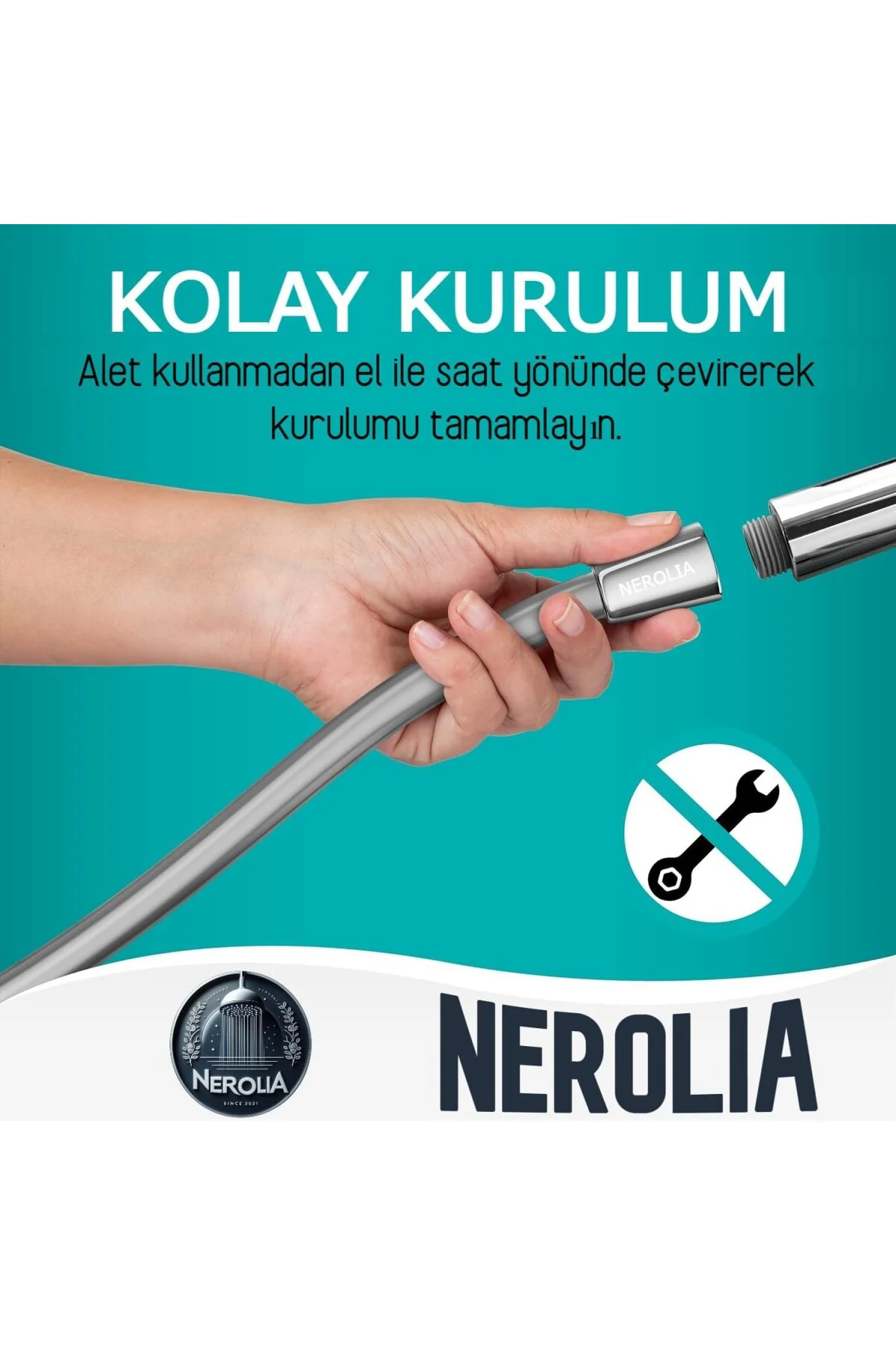 - 175 cm Ekstra Uzun PVC Duş Hortumu/Yüksek Basınçlı (Shower Hose