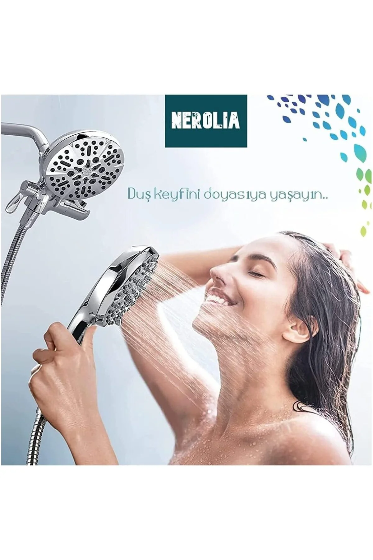 - 175 cm Ekstra Uzun PVC Duş Hortumu/Yüksek Basınçlı (Shower Hose