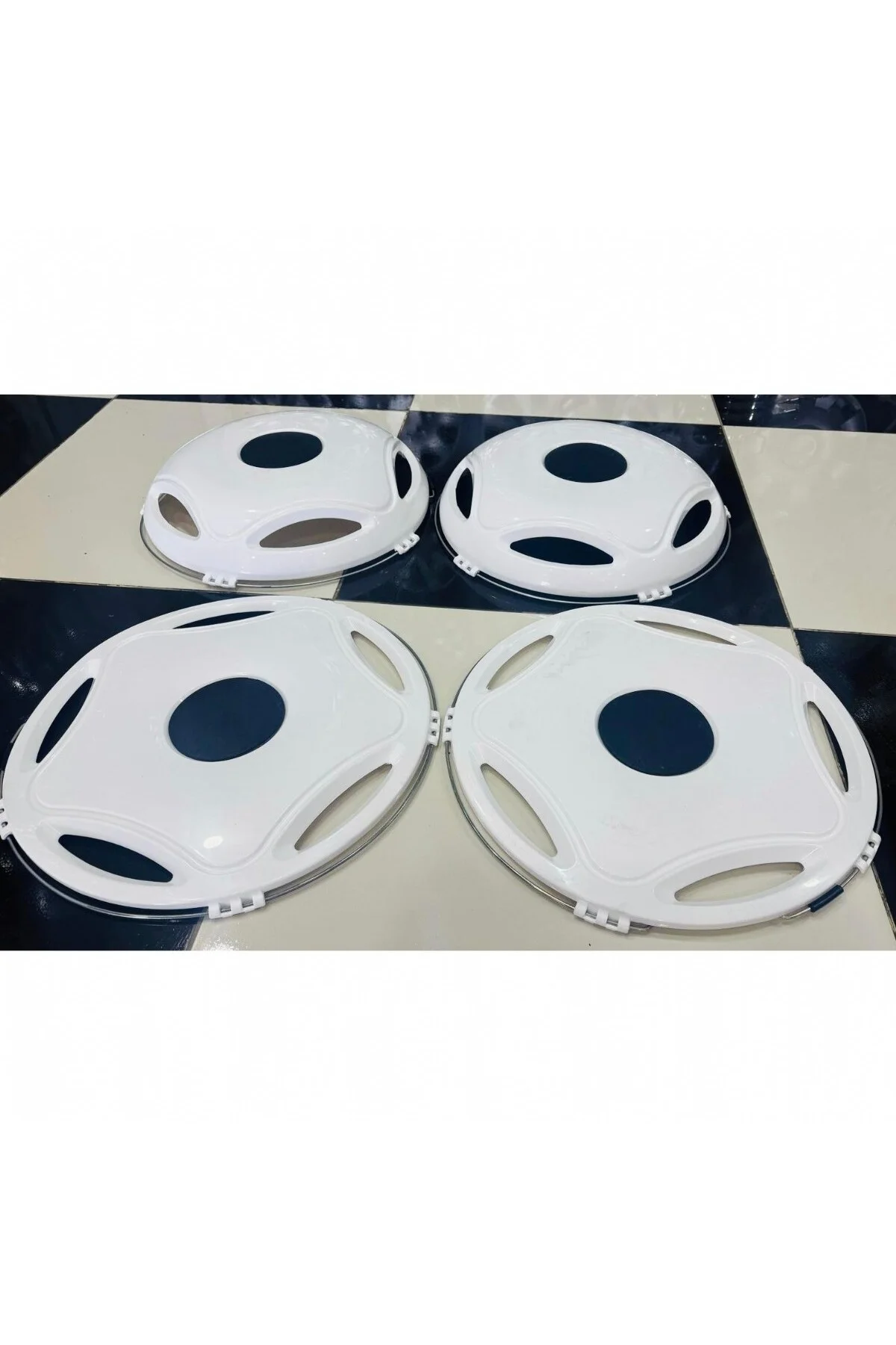 17,5'' İNÇ PLASTİK BEYAZ JANT KAPAĞI 4 ADET ÖN-ARKA MODEL