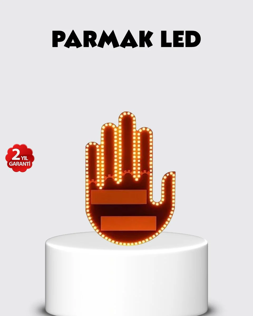176 LED El Hareketli Amber Güvenlik Lambası - Kask Lambası