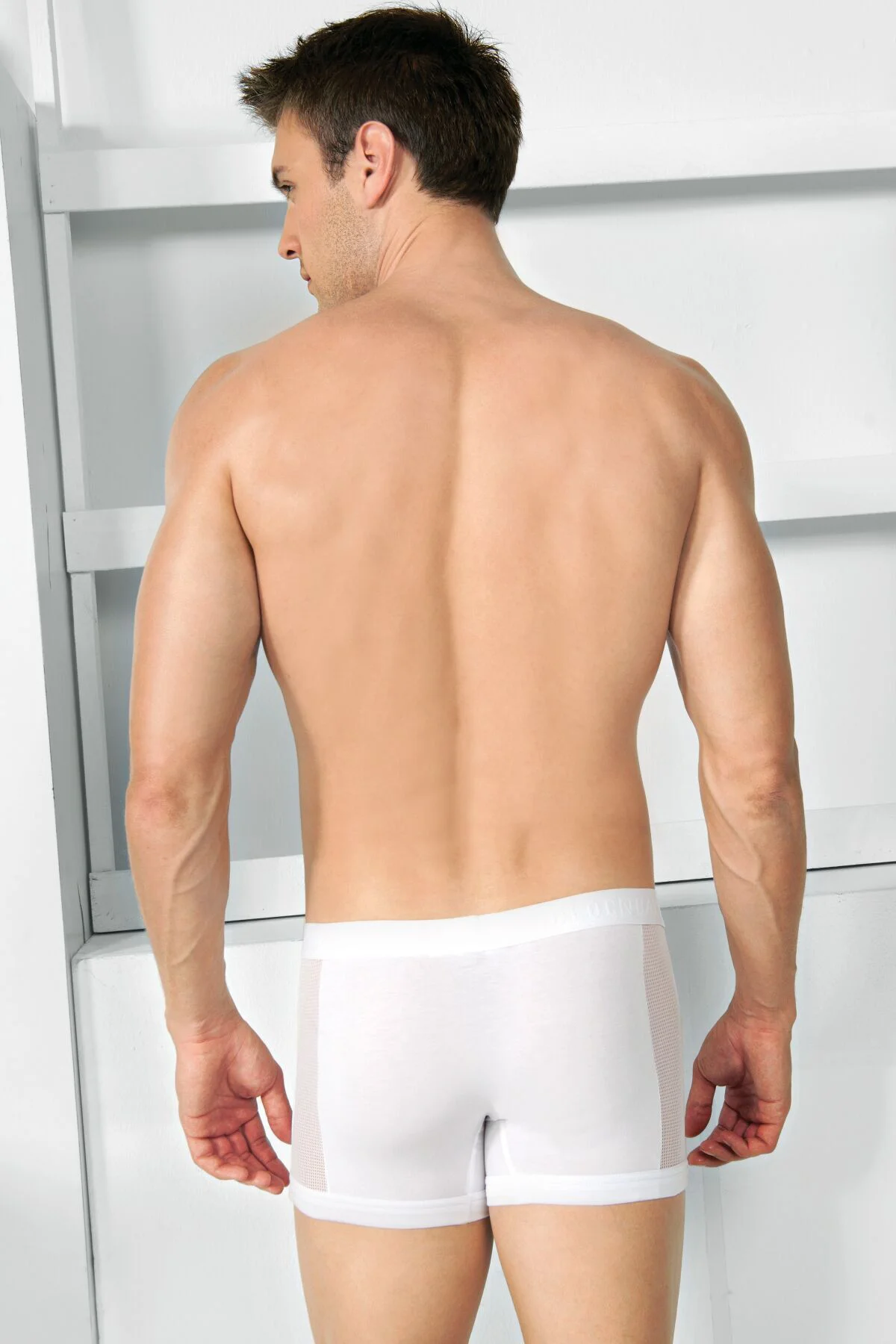 1761 Pamuklu Kalın Lastikli Koton Kumaş Boxer Külot