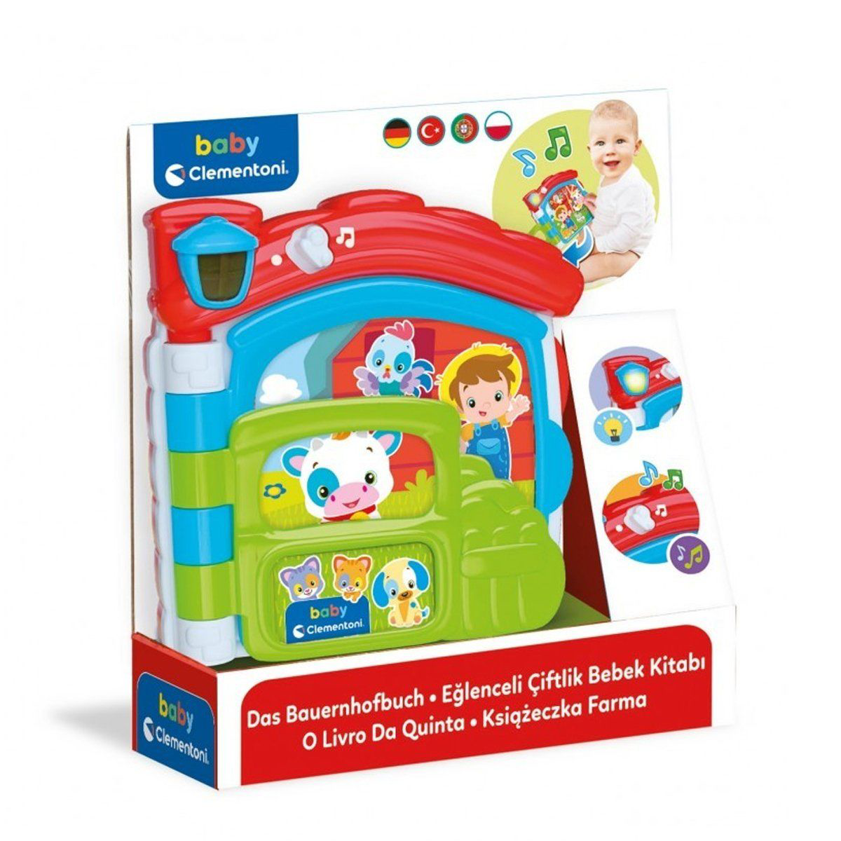 17652 Baby Clementoni - Bebek Kitabı +10 ay