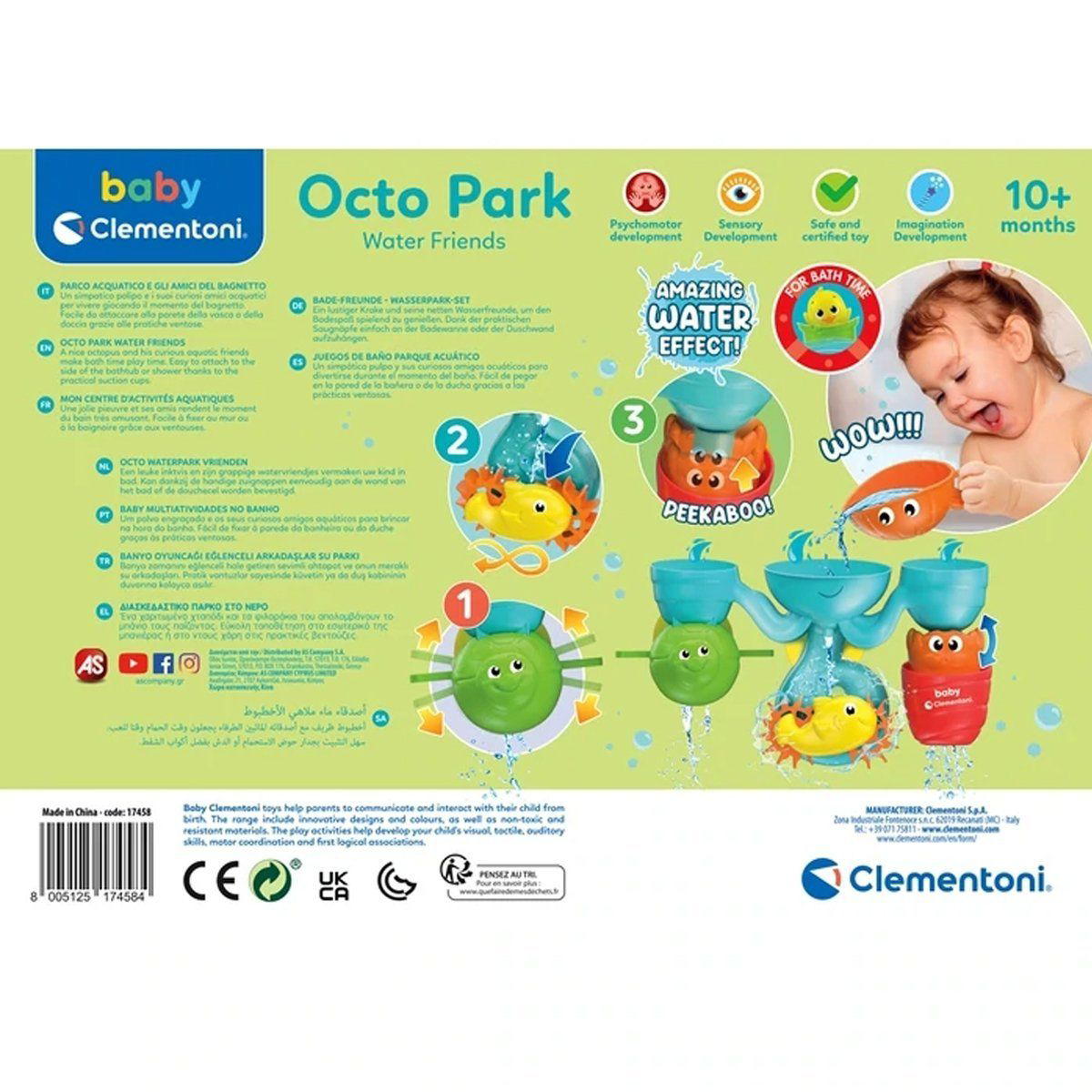 17658 Eğlenceli Arkadaşlar Su Parkı Banyo Oyuncağı, Baby Clemento