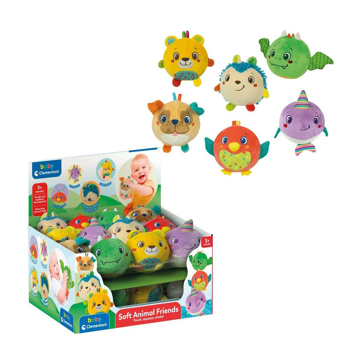 17683 Baby Clementoni - Yumuşak Hayvan Arkadaşlar -1 adet stokta