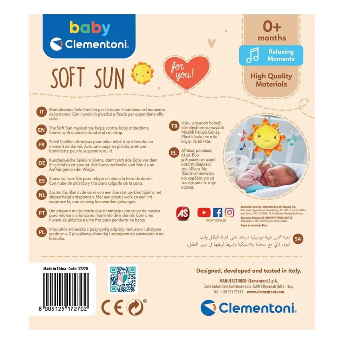 17795 Baby Clementoni - Müzikli Pelüş Güneş Fiyatı, Yorumları ve Özellikleri
