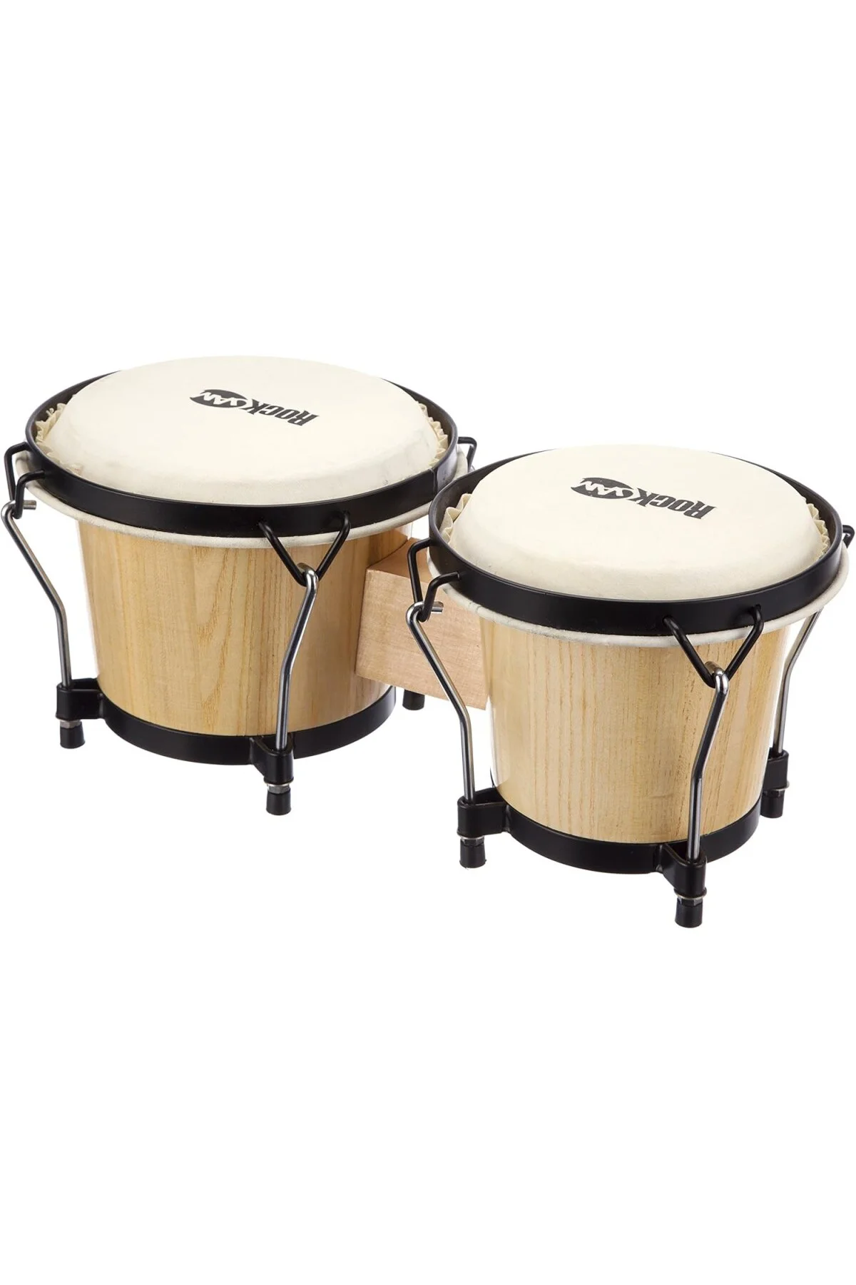 18 & 20 cm Bongo Davul Seti, Natural (Süngerli Çanta ve Tuner dah