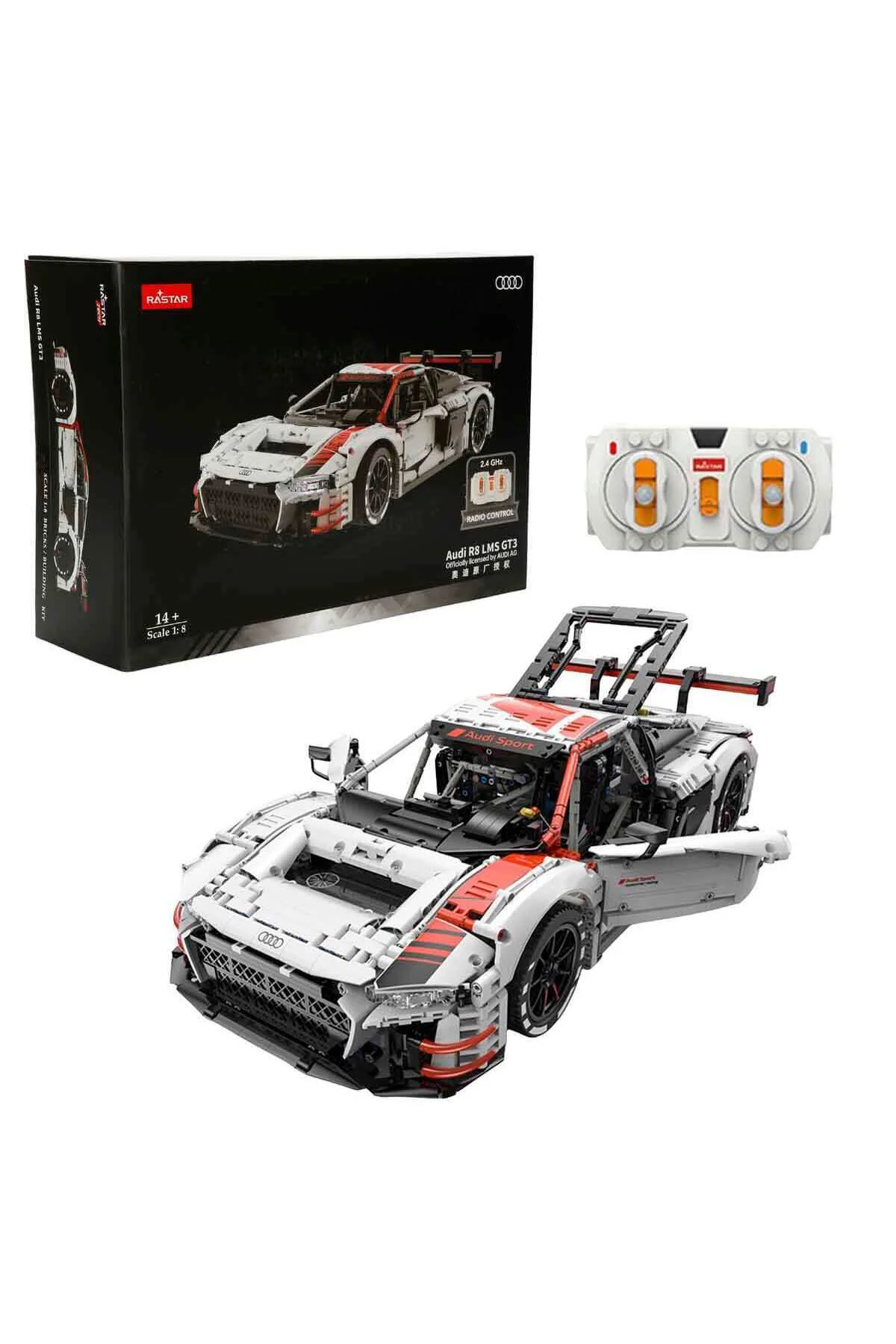 1:8 Audi R8 LMS GT3 USB Şarjlı Uzaktan Kumandalı Model Araba Yapı 1:8 Audi R8 LMS GT3 USB Şarjlı Uzaktan Kumandalı Model Araba Yapı