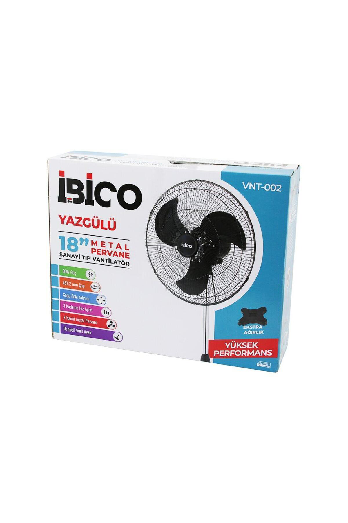 Ok Aksesuar 18 İnç 45.7Cm Sanayi Tipi Ayakli Vantilatör 3 Kademe Hiz - 3 Meta