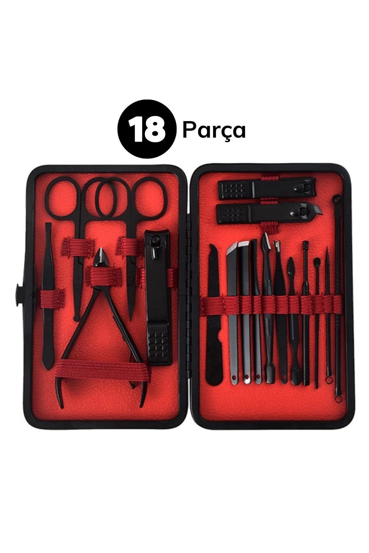 Yusuftex 18 Parça Çanta Tipi Manikür Pedikür Tirnak Bakim Seti Yusuftex 18 Parça Çanta Tipi Manikür Pedikür Tirnak Bakim Seti