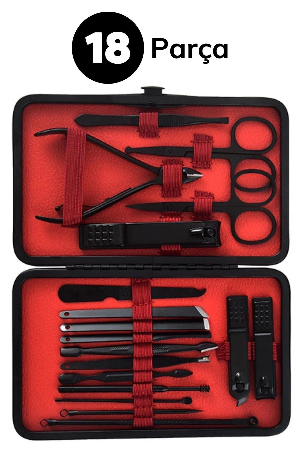 Yusuftex 18 Parça Çanta Tipi Manikür Pedikür Tirnak Bakim Seti