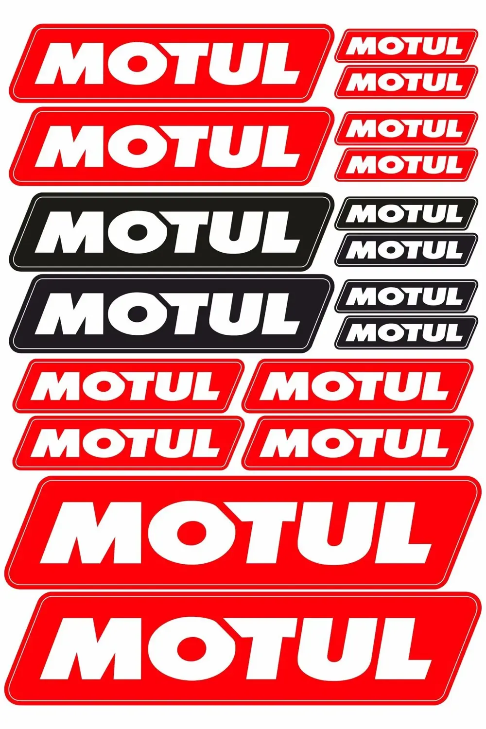18 Parça Motul Sticker Etiket 16x24 cm