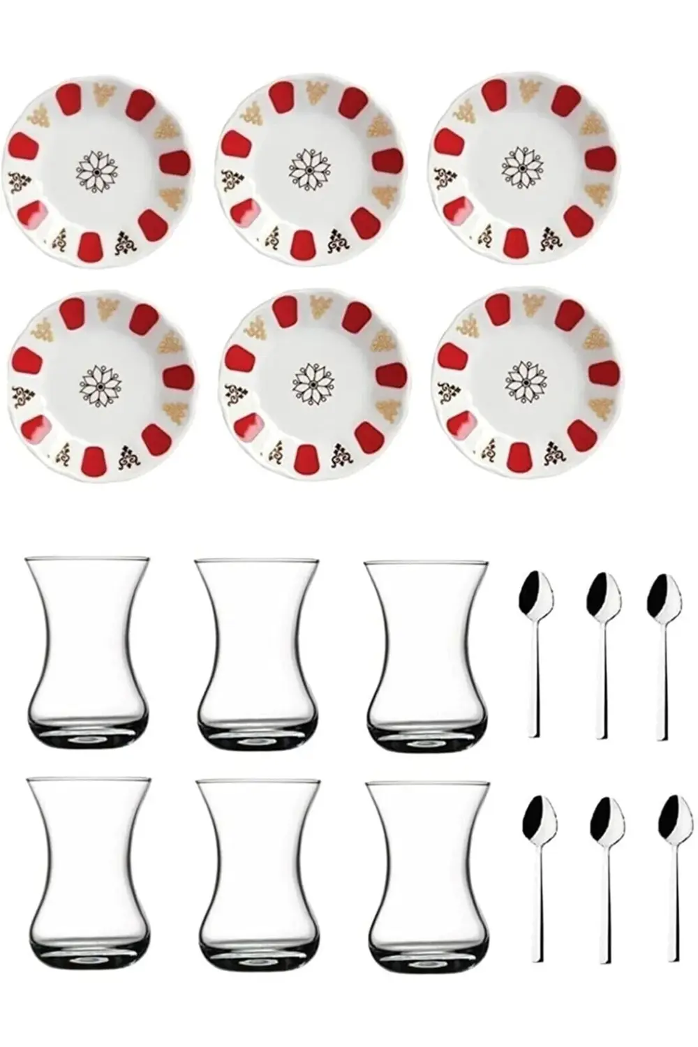 18 Parça Otantik Acem Çay Bardak Seti TYBK3B3J9S6KFERI77 395519