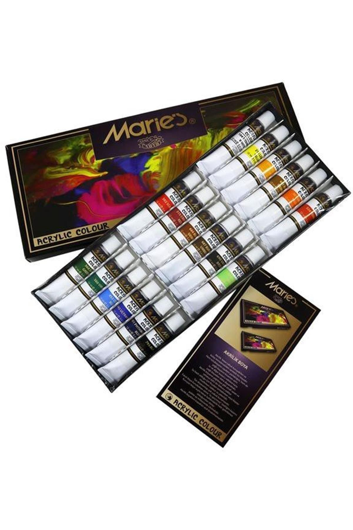 18 Renk Akrilik Boya 818B 12 Ml Mrmar0016