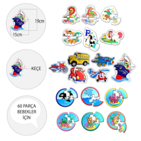Ada Detox 18 Set - 60 Parça Tox Hayvanlar, Deniz Canlıları Ve Ulaşım Araçla