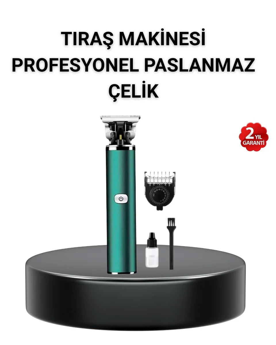 180 Dakika Kullanım Süreli Şarjlı Tıraş Makinesi – Hızlı Şarj USB Girişli Yüksek Kapasiteli