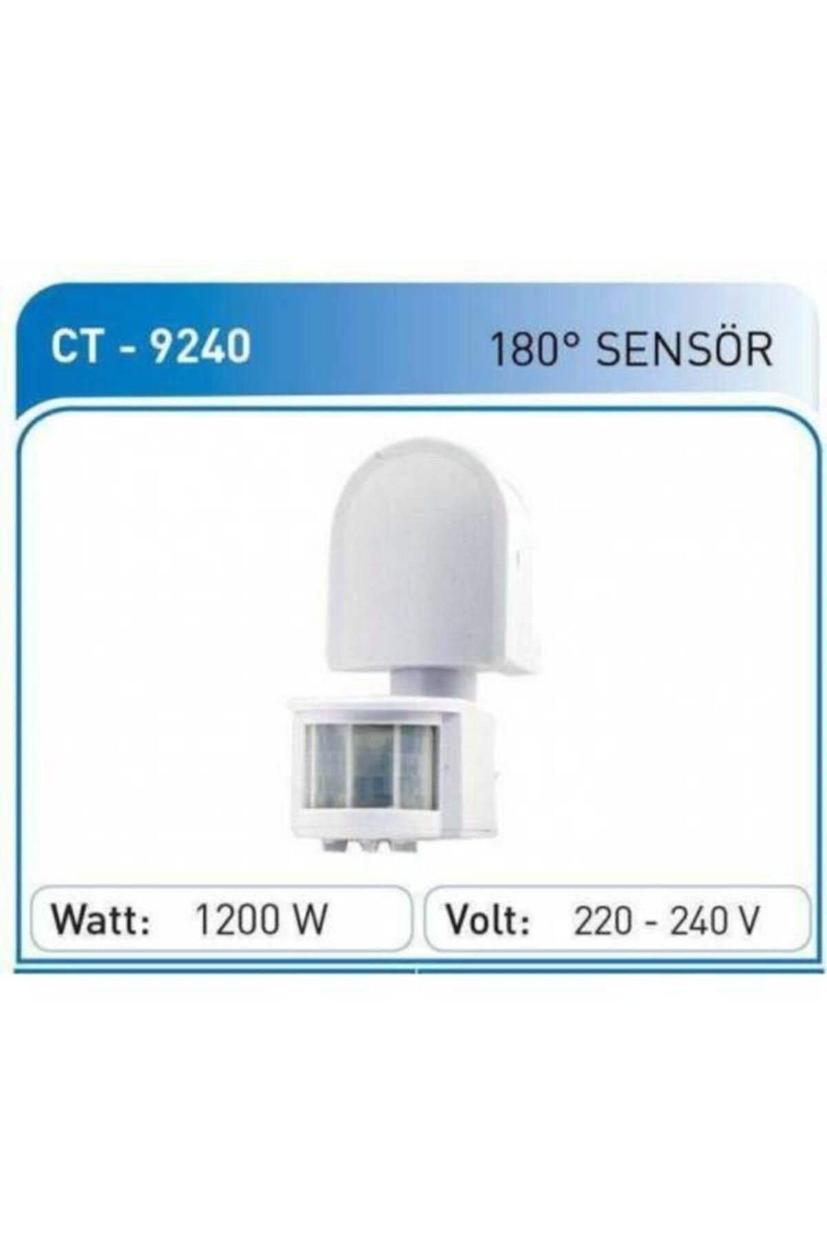 180 Derece Hareket Algılayıcı Radar Sensör Ct-9240