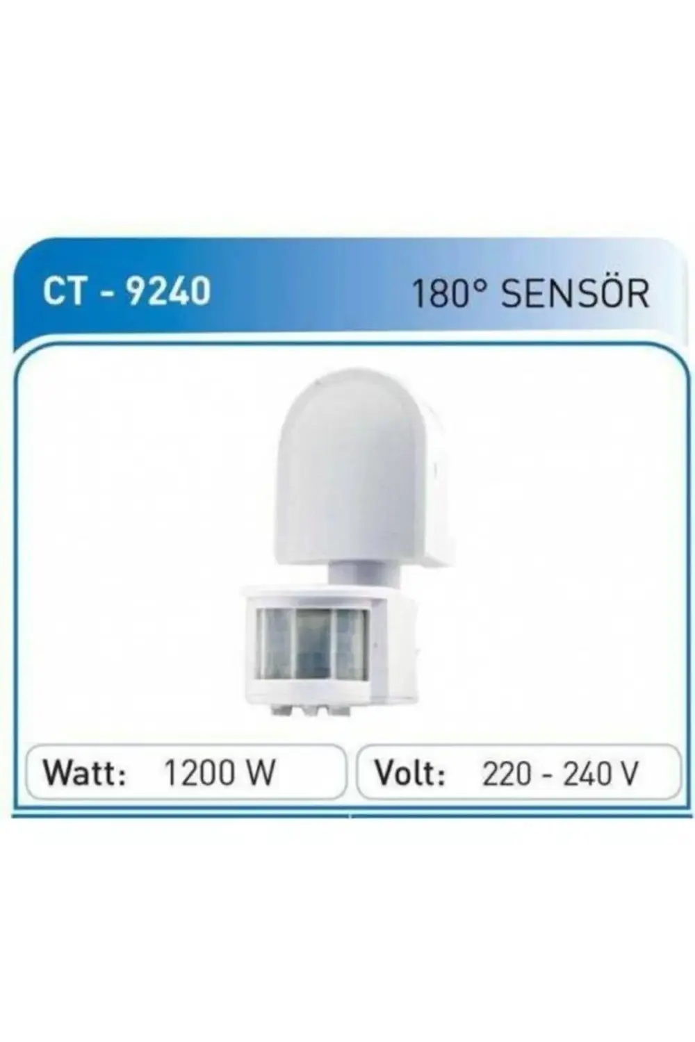 180 Derece Hareket Algılayıcı Radar Sensör Ct-9240