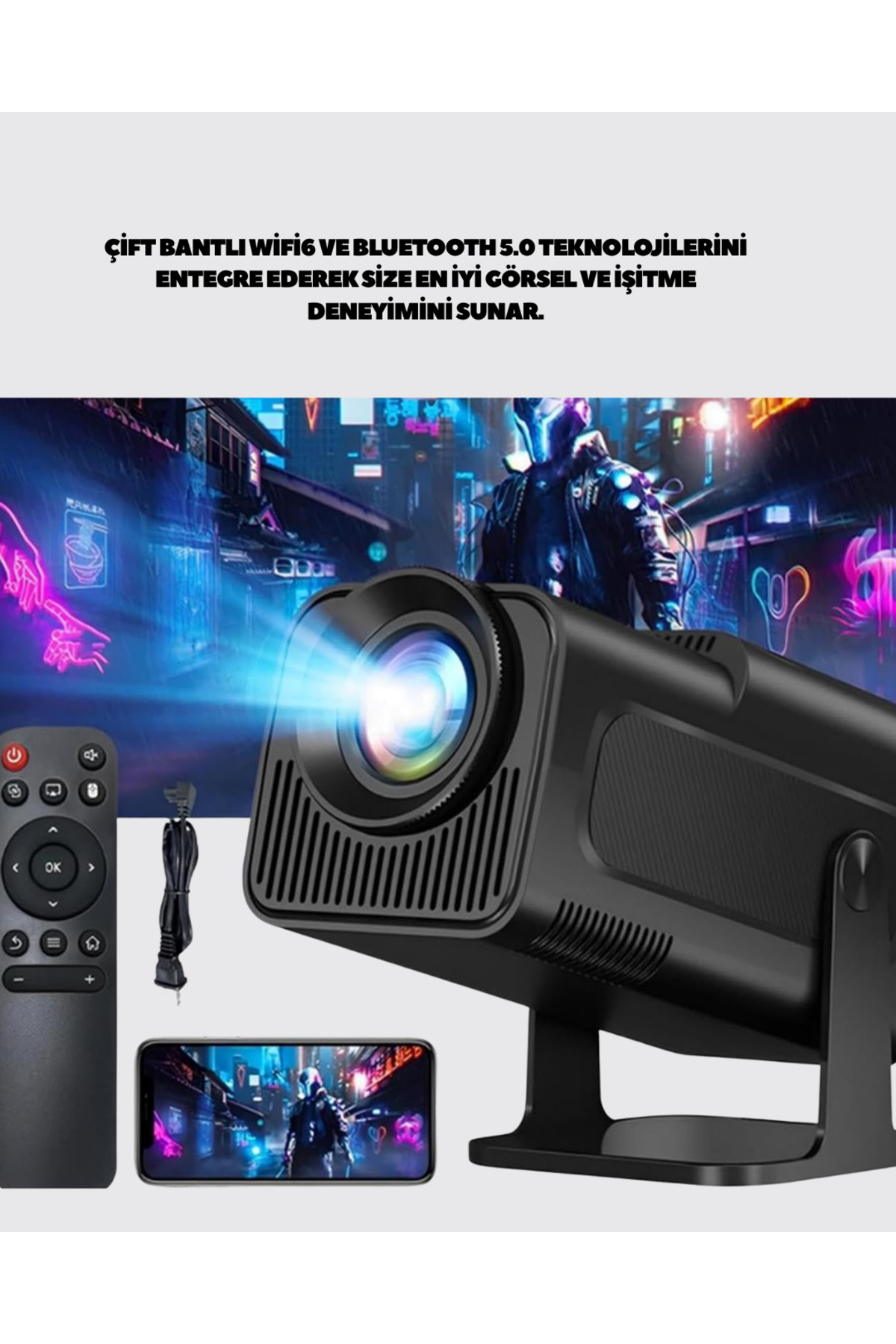 180° Dönebilen Gövde Tasarımıyla Tavan Yansıtmalı Taşınabilir Pro