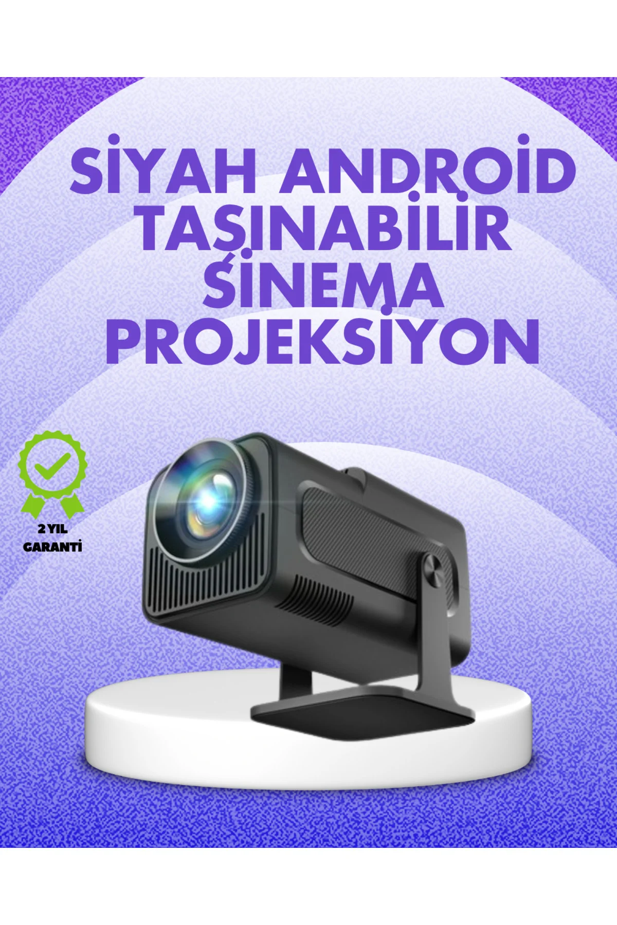 180° Dönebilen Gövde Tasarımıyla Tavan Yansıtmalı Taşınabilir Projektör 180° Dönebilen Gövde Tasarımıyla Tavan Yansıtmalı Taşınabilir Projektör