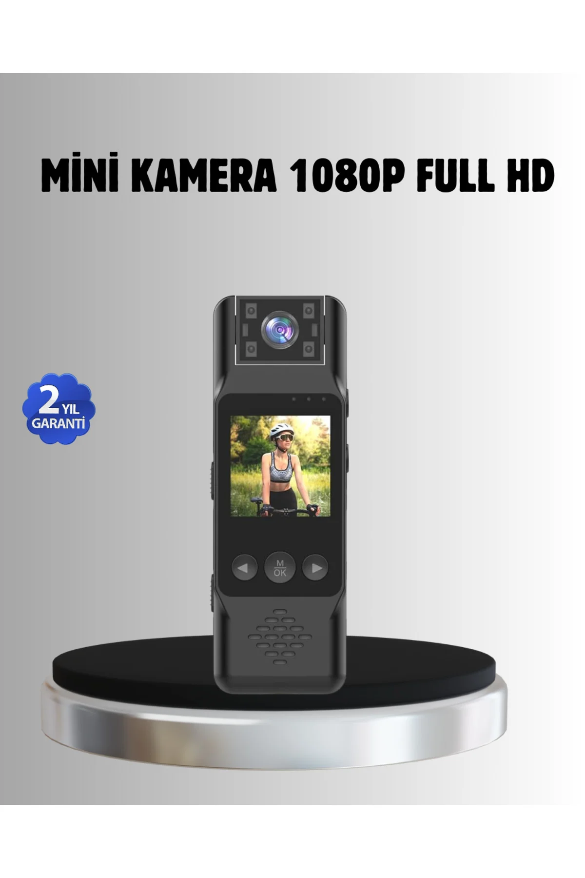 180° Döner Lensli Mini Kamera 1080P Full HD Hareket Algılama 1200mAh