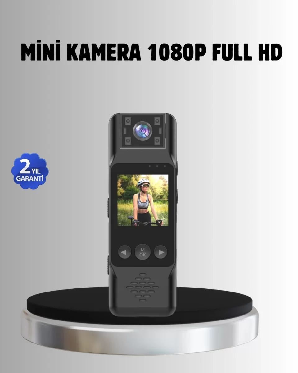 180° Döner Lensli Mini Kamera 1080P Full HD Hareket Algılama 1200