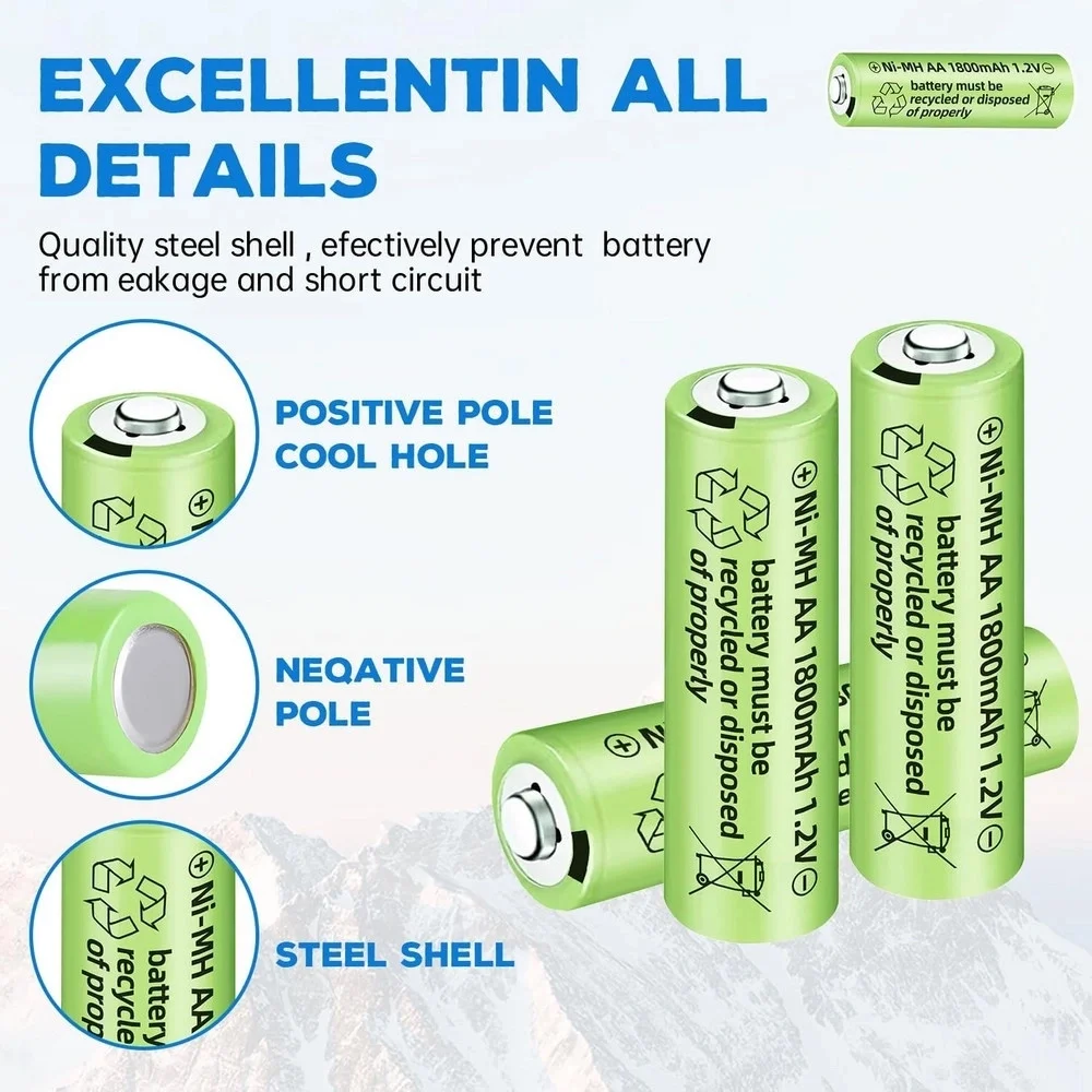 1800 Mah 1.2v Aa Ni-mh Şarj Edilebilir Pil 12 Adet Fiyatı, Yorumları ve Özellikleri