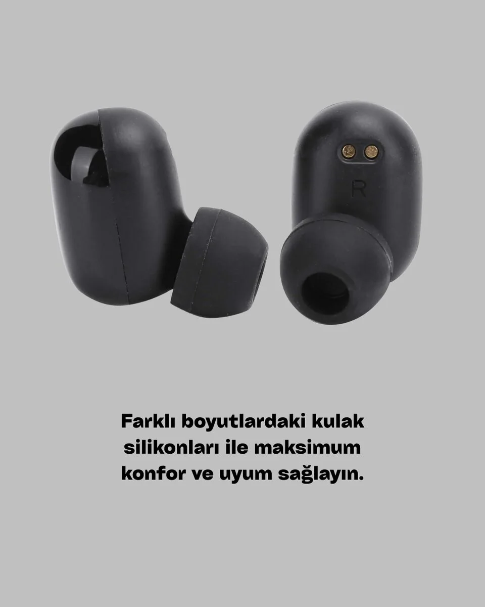 1800 mAh Güçlü Şarj Kutusu ile Bluetooth Kulaklık Seti