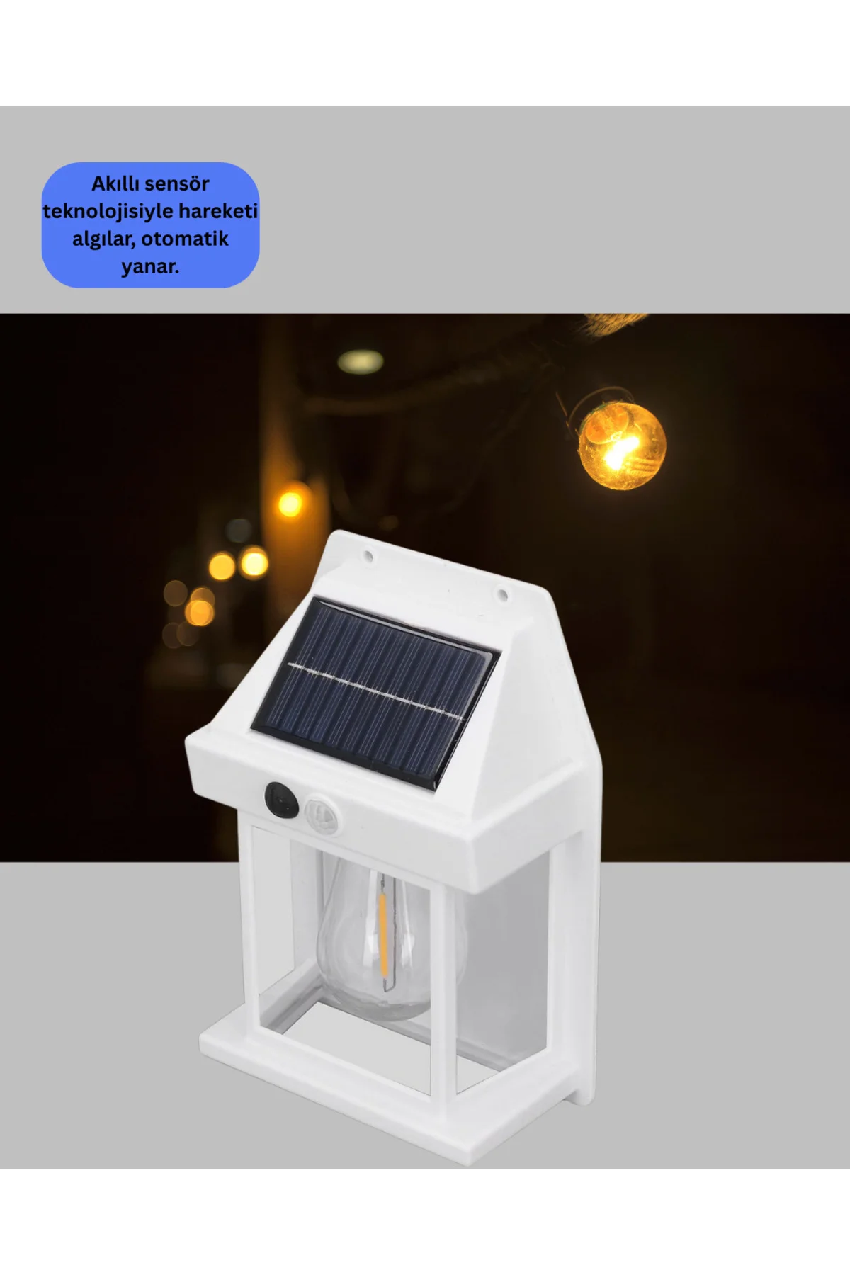 1800 mAh Pilli Solar Duvar Aydınlatma