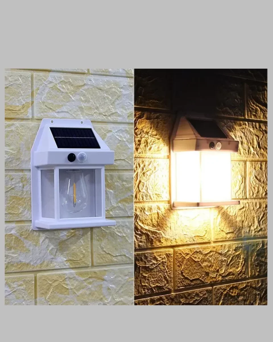 1800 mAh Pilli Solar Duvar Aydınlatma - Yeni Nesil Hareket Sensörlü Güvenlik Işığı