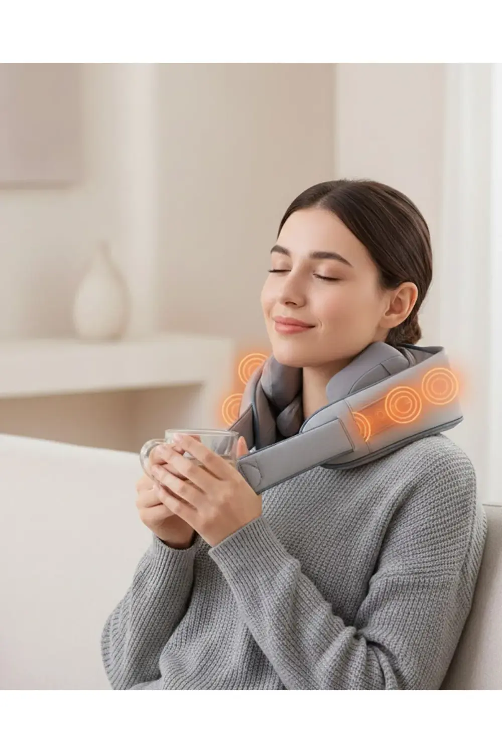 1800mAh Pil Kapasiteli Boyun Masaj Aleti