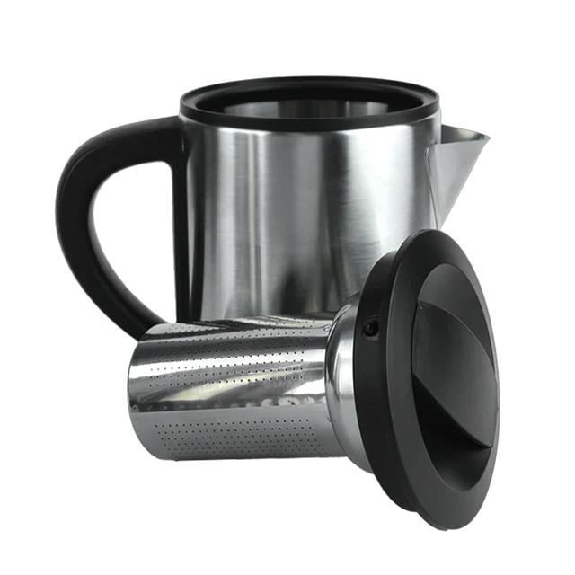 1800W 1.8 - 0.8 Litre Çelik Hazneli Çaycı Mutfak Kettle Demlikli 