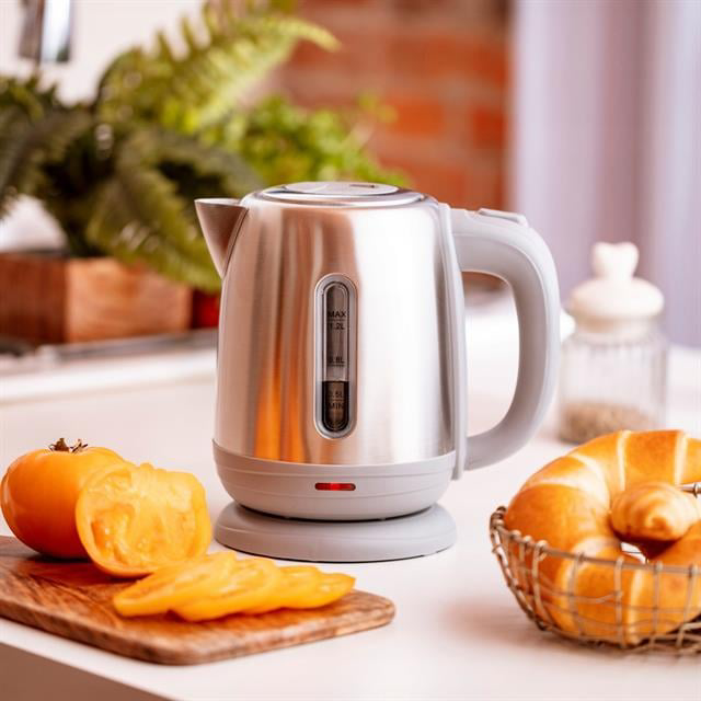 1800W 1.8 Litre Lüks Çelik Su Isıtıcı Kettle İnox CRW-7211 (4741