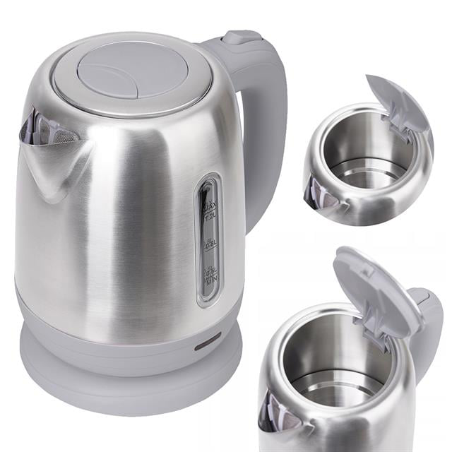 1800W 1.8 Litre Lüks Çelik Su Isıtıcı Kettle İnox CRW-7211 (4741