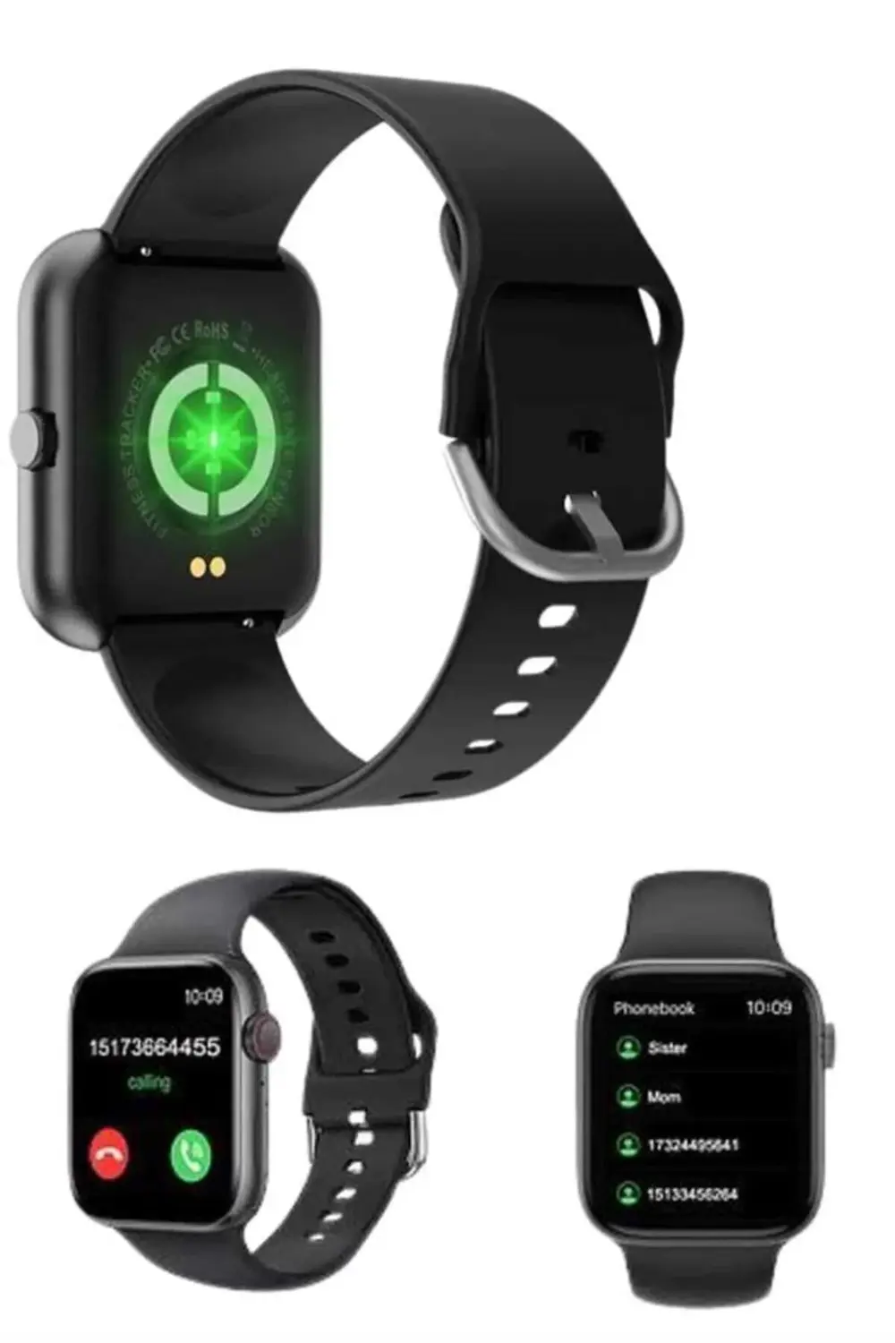 1.83 İnç Akıllı Saat Android ve İOS Uyumlu Çağrı Cevaplayabilen A
