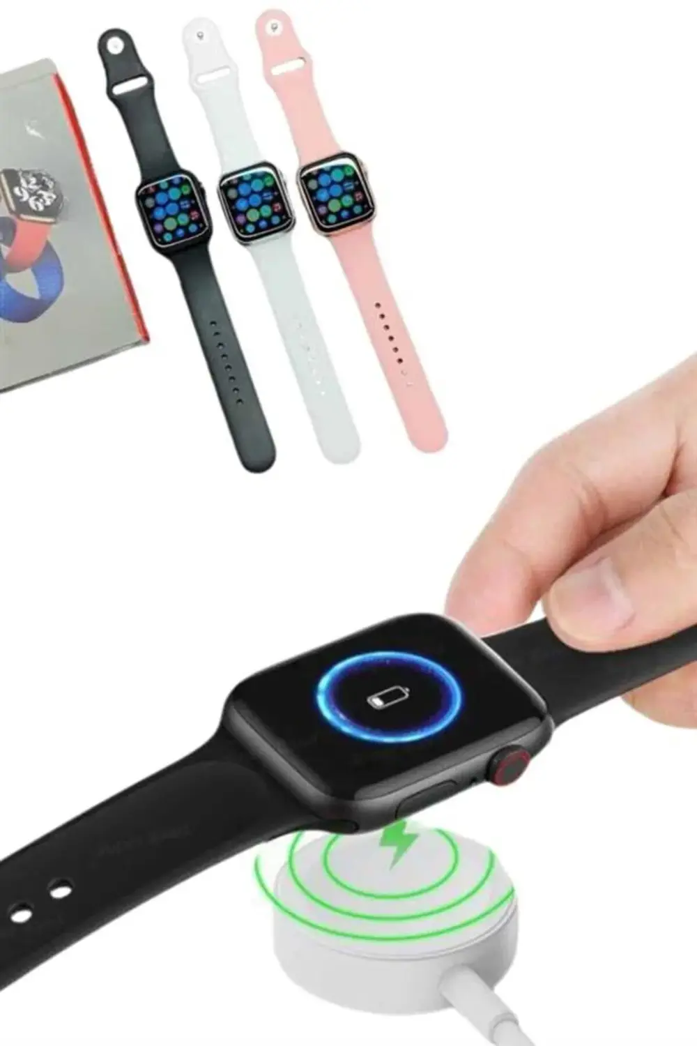 1.83 İnç Akıllı Saat Android ve İOS Uyumlu Çağrı Cevaplayabilen A