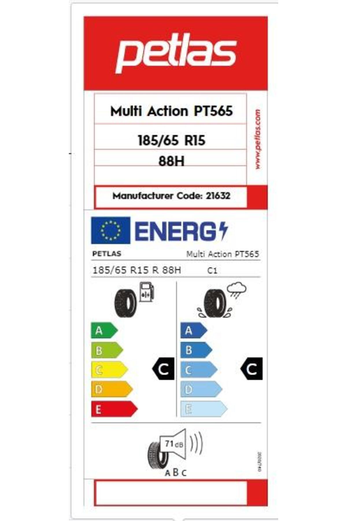 185/65R15 TL 88H MULTI ACTION PT565