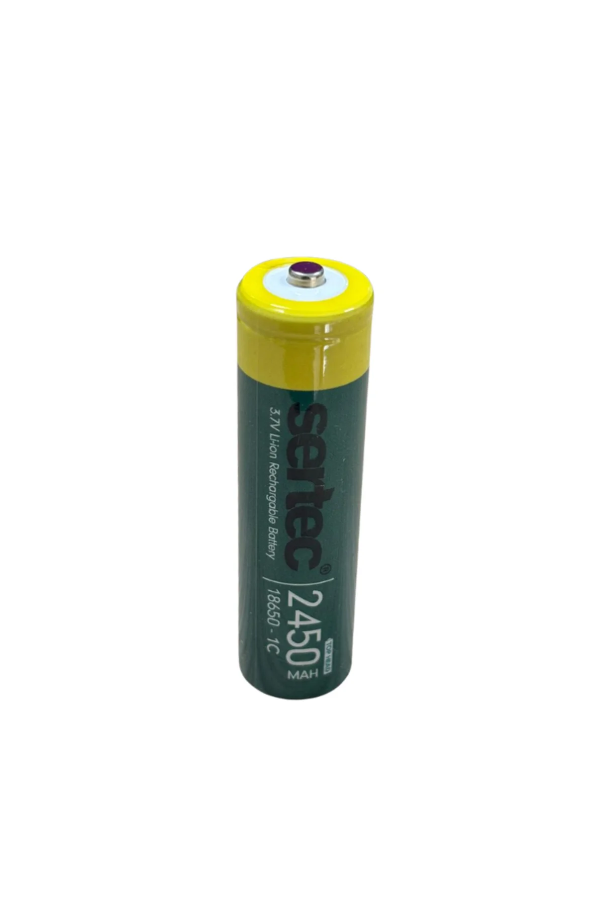 18650 3.7V 2450 Mah 1C Li-ion Şarjlı Pil Başlı
