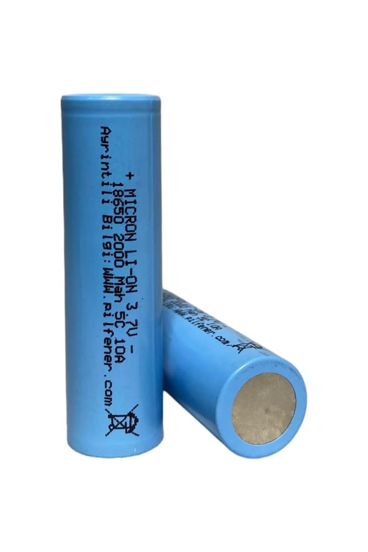 18650 3.7V (Volt) 2000 MaH(Amper) 5C Lityum Şarj edilebilir 10 Ad
