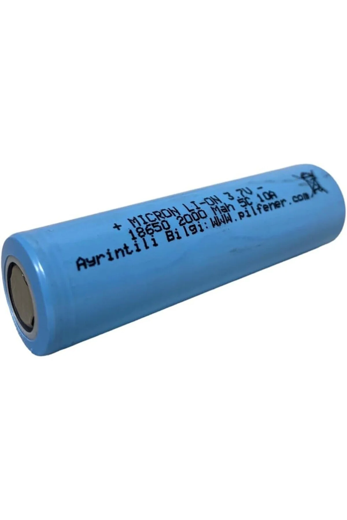 18650 3.7V (Volt) 2000 MaH(Amper) 5C Lityum Şarj edilebilir 10 Ad