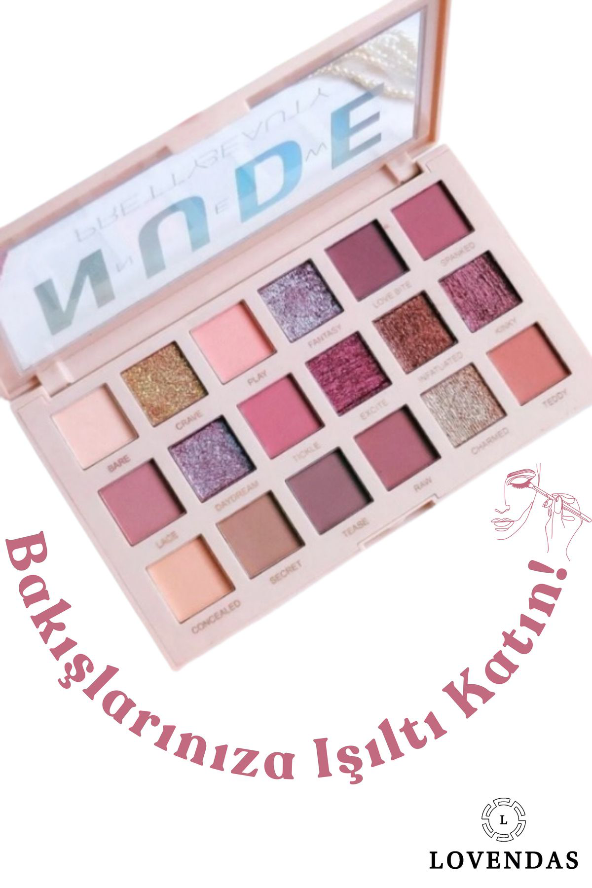 Lovendas 18'Li Nude Far Paleti