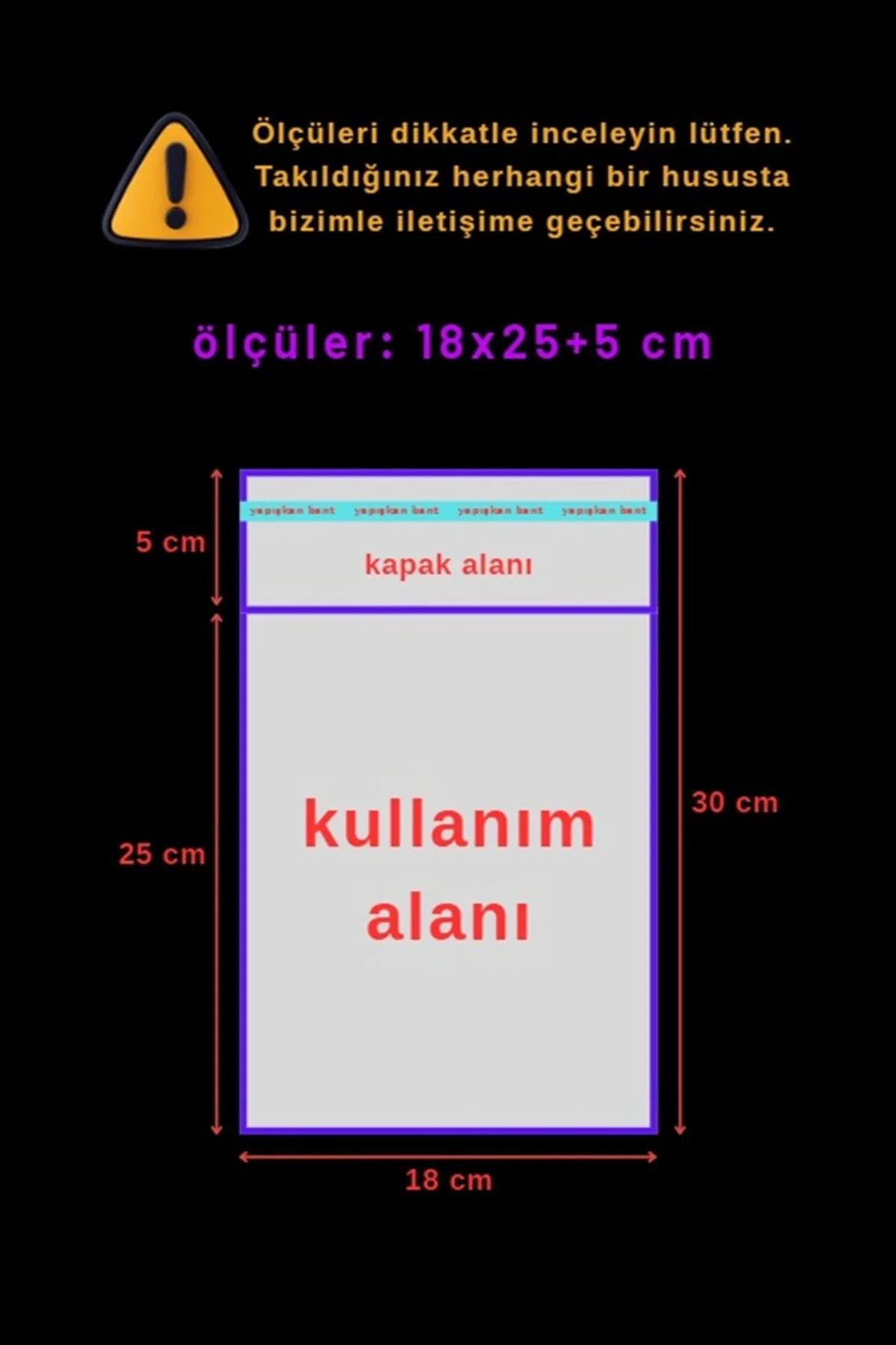 18x25+5 cm Bantlı Şeffaf CPP Jelatin Torba - 50 Adet - Dayanıklı Yırtılmaz Bantlı Ambalaj Poşeti