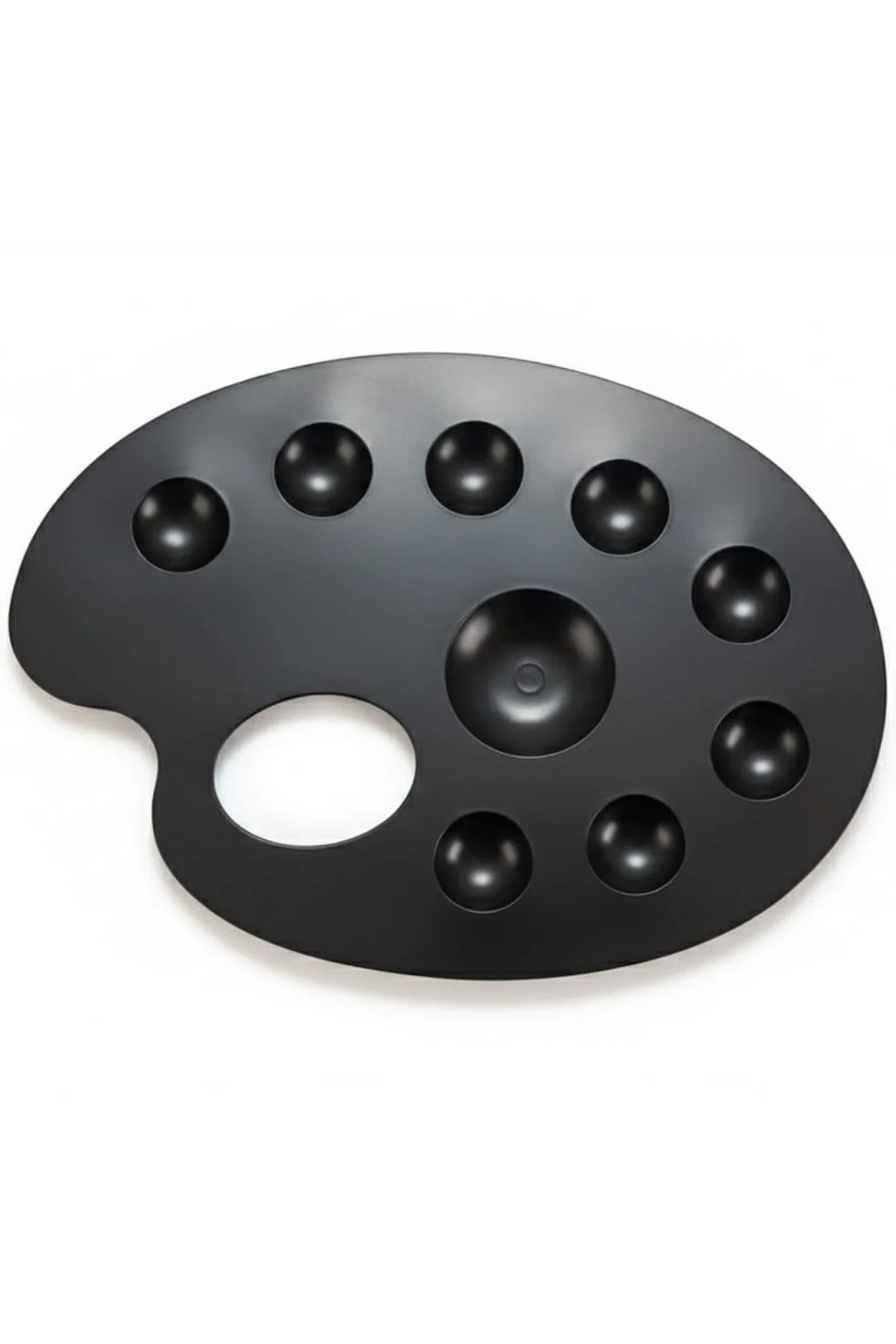 19 CM. GODELİ OVAL RESİM PALETİ SİYAH