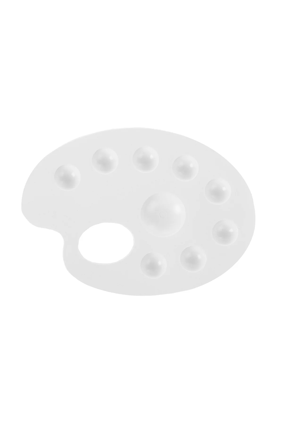 19 CM. GODELİ OVAL RESİM PALETİ BEYAZ