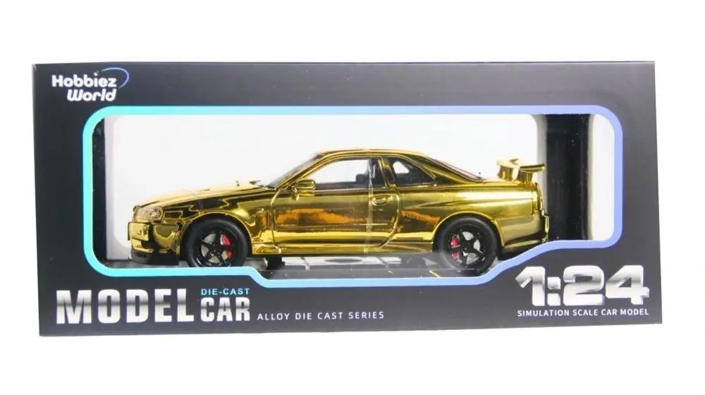 1901-300 HOBBİEZ WORLD 1/24 R34 SHİNNY COLORS-EKN