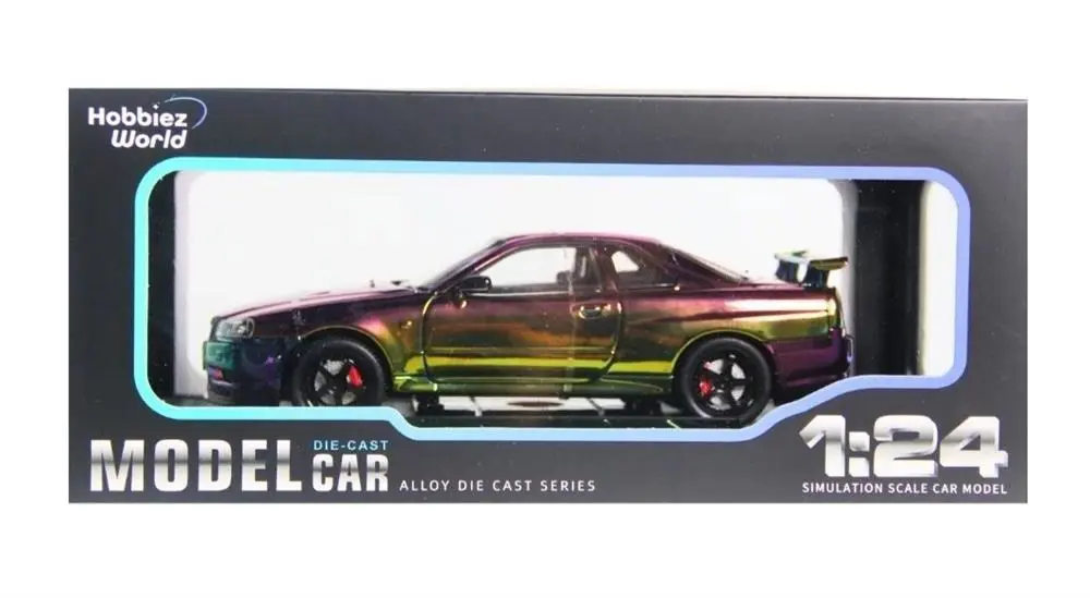 1901-300 HOBBİEZ WORLD 1/24 R34 SHİNNY COLORS-EKN