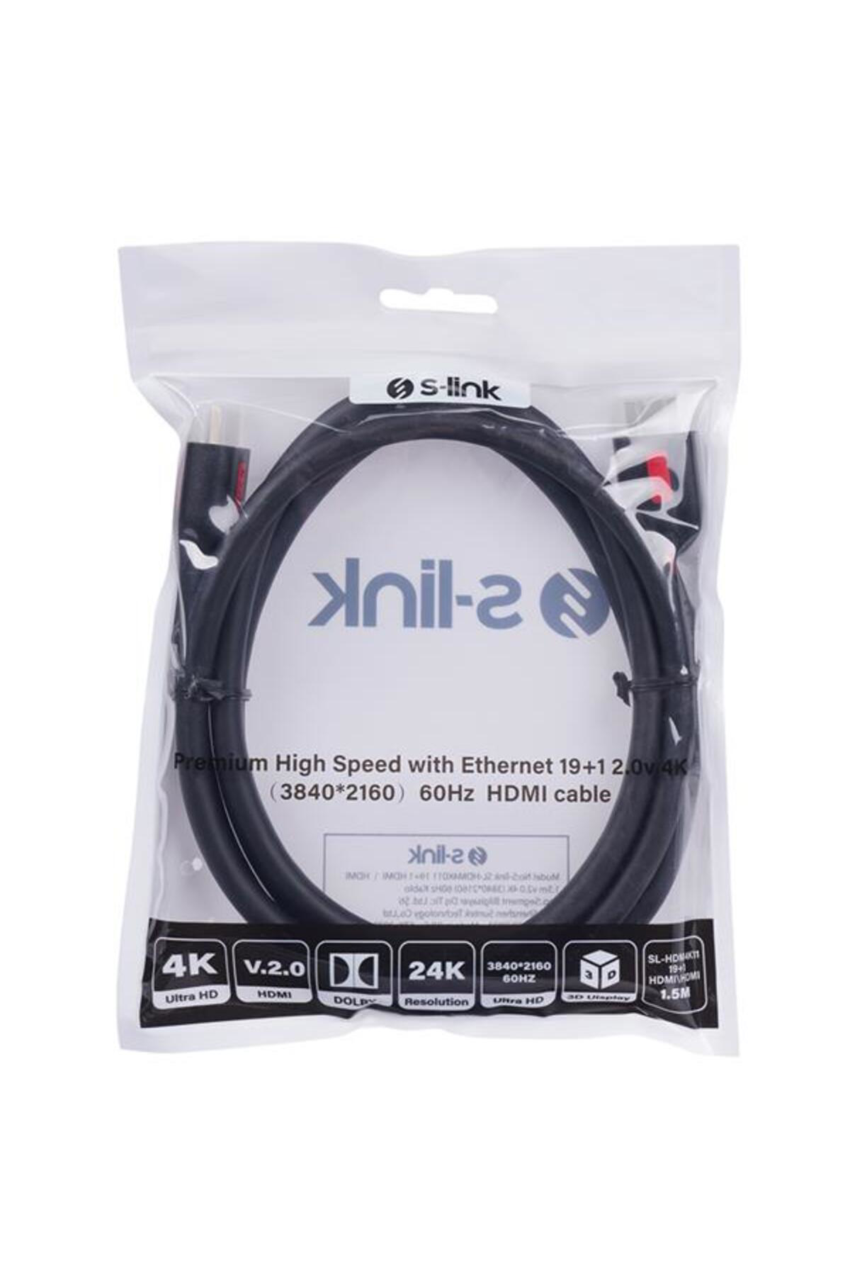 19+1 HDMI TO HDMI 1.5M V2.0 4K (3840*2160) 60HZ KABLO SL-HDM4K011