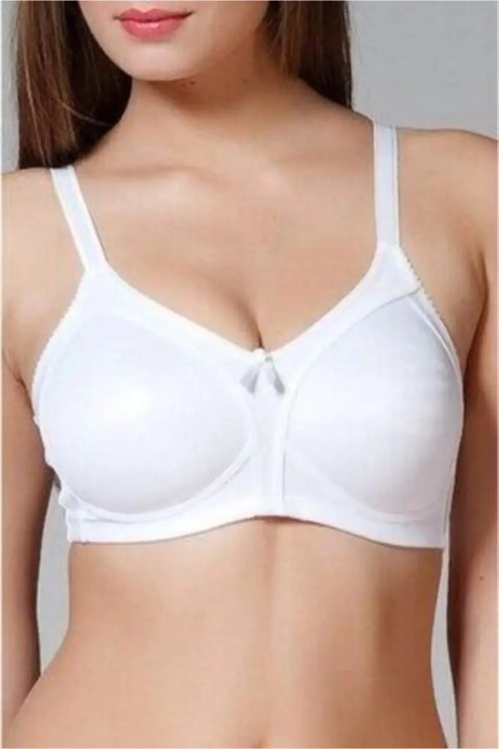 1910 Kadın Dolgusuz Balensiz Toparlayıcı Sütyen Beyaz Renli